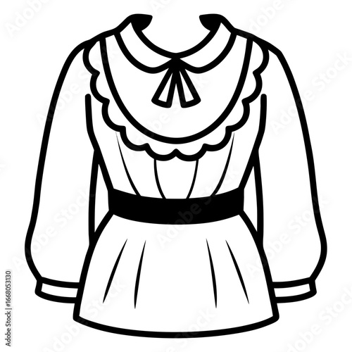 Vintage Peasant Top Vector