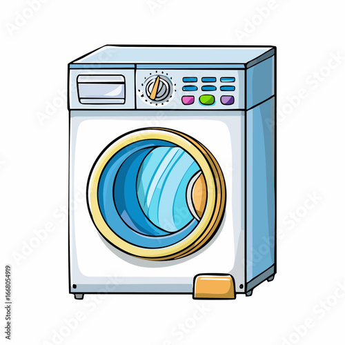 washing machine vector illustration