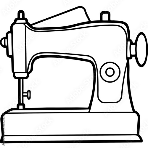 Sewing Machine – Vector Art Illustration