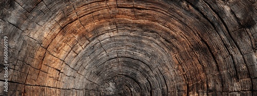 wood texture of old stump. natural background of cut trunk with annual rings