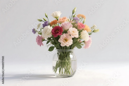 Wallpaper Mural Beautiful bouquet of roses and flowers in a vase Torontodigital.ca