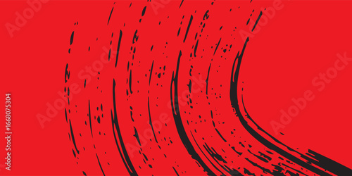red and black brush wrap car sticker pattern abstract banner sporty lines red and black color combination grunge brush pattern motorsport racing design, Eps 10.