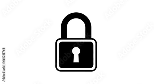 Iconic Padlock Symbol Secure Protection and Privacy in Digital and Physical Realms