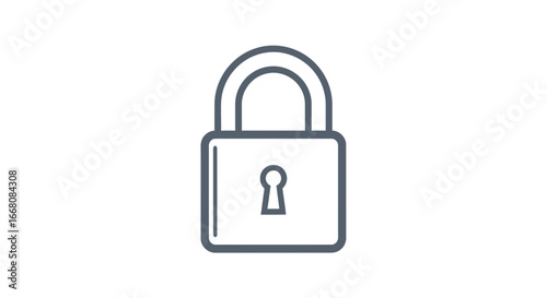 A digital padlock icon symbolizing security, privacy, and data protection in the online world