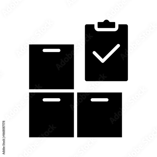 Warehouse icon vector. storage illustration sign. store symbol. storehouse logo. depot web icon.