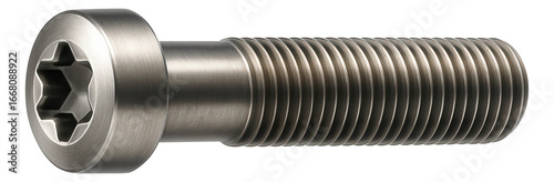 Fully threaded titanium bolt with a torx head for bicycle frame assembly.