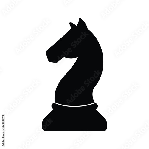 chess horse vector illustration