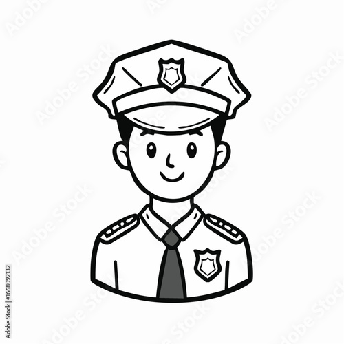 police officer vector illustration