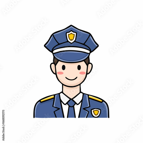 police officer vector illustration