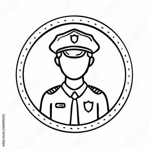 police officer vector illustration
