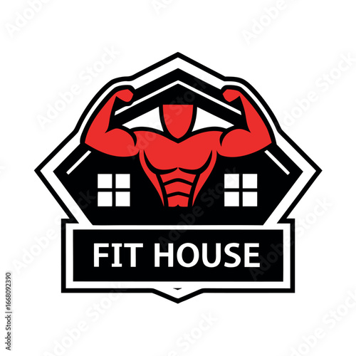 


    Fitness center logo vector illustration.
