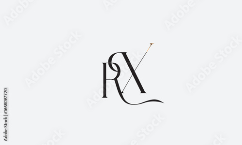 RX, XR, R , X , Abstract Letters Logo Monogram	