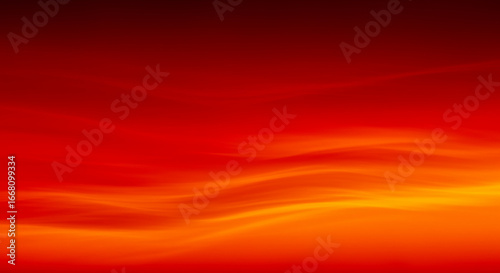 Fotografie Fiery Sky Abstract Background with Blazing Orange and Red Hues Dramatic Texture
