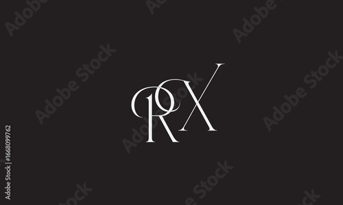 RX, XR, R , X , Abstract Letters Logo Monogram	