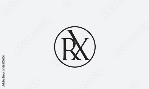 RX, XR, R , X , Abstract Letters Logo Monogram	
