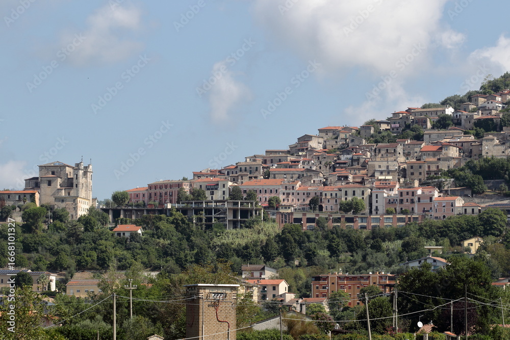 Naklejka premium Panoramic view of Arce village in Lazio, Italy