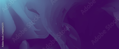 Abstract purple and blue gradient background with soft flowing wave shapes