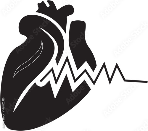 Anatomical heart icon set.Human anatomy internal organ set with brain lung intestine heart kidney liver and stomatch.Healthy Cardiovascular Organ Symbol Collection on White Background and red.