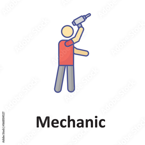 Plumber Vector Icon which can easily modify or edit