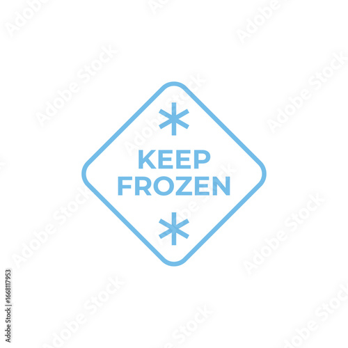 Diamond Label Cold Product Delivery Symbol