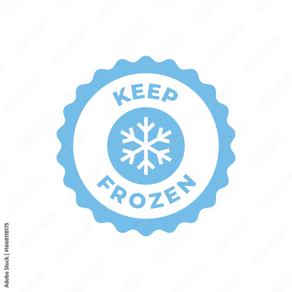 Naklejka premium Decorative Frozen Product Shipping Sticker