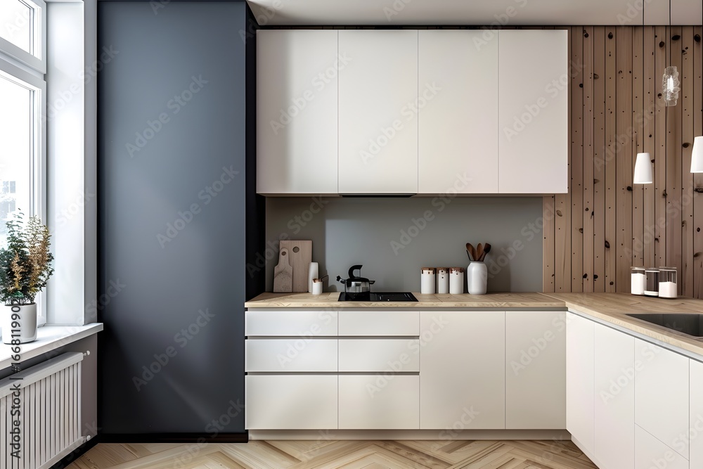 Fototapeta premium Modern kitchen interior