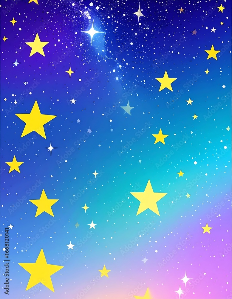 Fototapeta premium Night Sky, Stars, Gradient, Background, Vertical