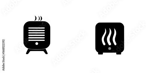 Electric space heaters providing warmth in a cozy indoor environment during winter months