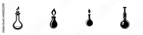 Various laboratory flask designs for scientific creativity and innovation