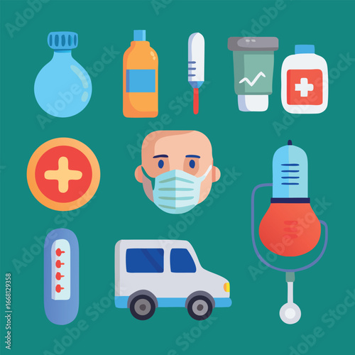 Medical Equipment Vector Set