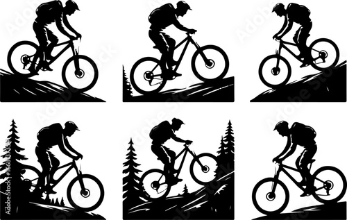 mountain biking, cyclist, mountain bike, outdoor 