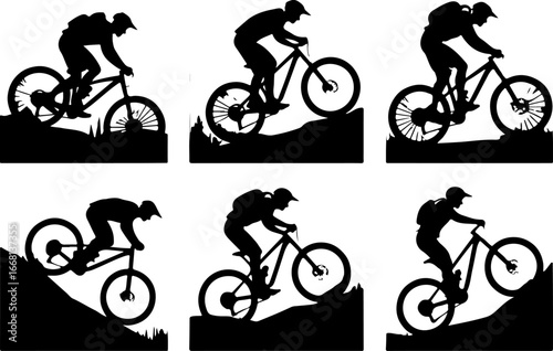 mountain biking, cyclist, mountain bike, outdoor 
