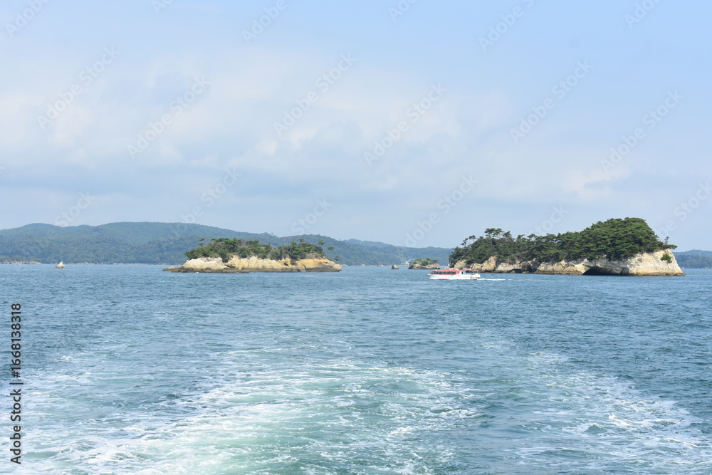 Naklejka premium 日本三景 松島 周辺の風景