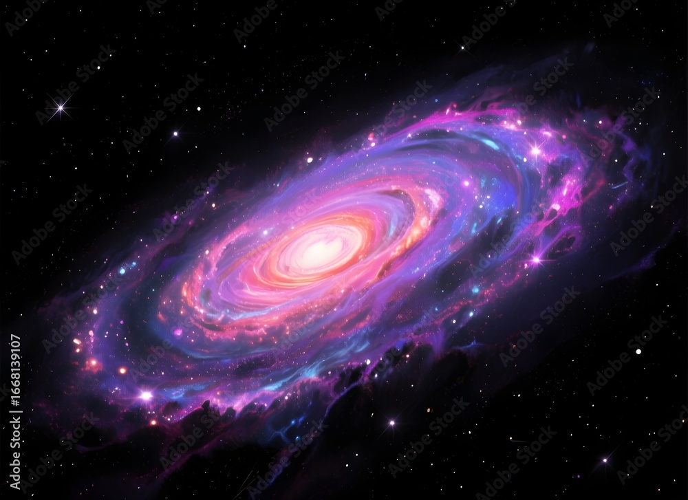 Obraz premium spiral galaxy in space
