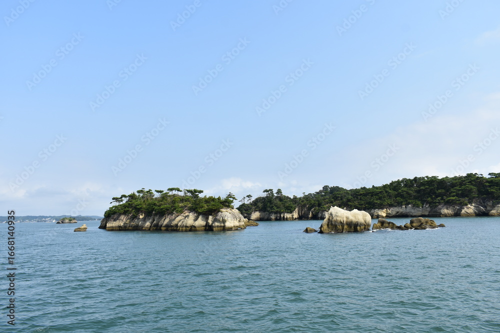 Naklejka premium 日本三景 松島周辺の風景