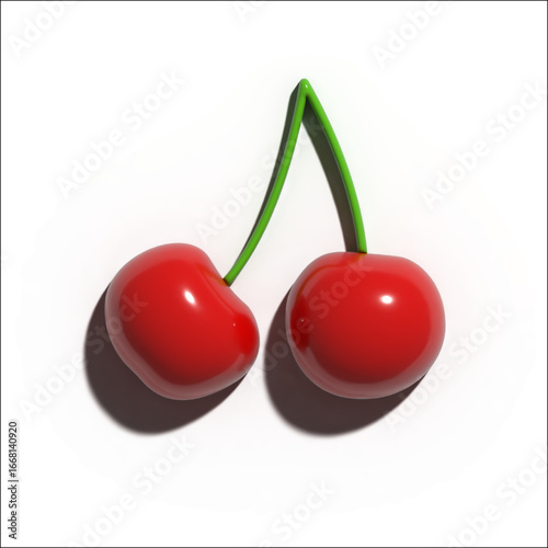 3D Render Chery Illustration Image