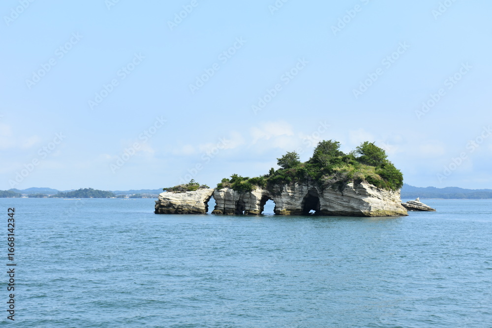 Naklejka premium 日本三景 松島周辺の風景