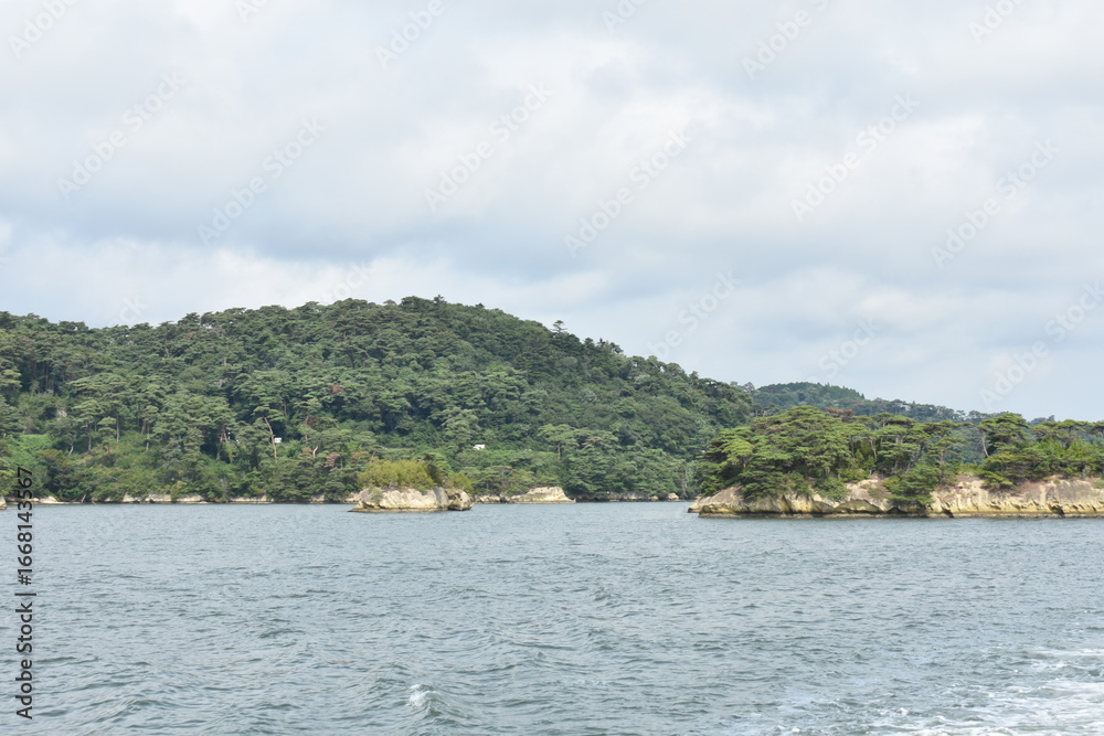 Naklejka premium 日本三景 松島 周辺の風景
