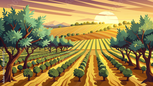 Young Olive Trees Grove in Alentejo, Portugal
Rows of young olive trees rise proudly across Alentejo’s golden plains, sunlight embraces tender leaves, whispering growth and tradition, blending rustic 