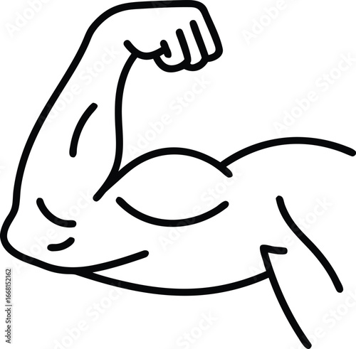 Silhouette of a man exercising with dumbbells