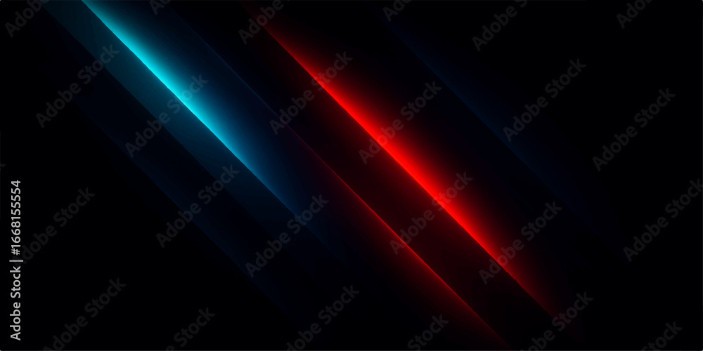 Fototapeta premium Abstract red light background with glowing lines and digital wave design