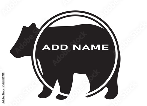 silhouette of a bear icon 