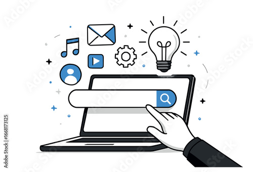 Digital creativity vector: innovative design interface for online graphic and multimedia projects