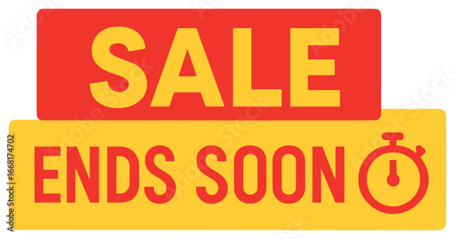 Urgent sale alert vector: limited time offer countdown for special purchases