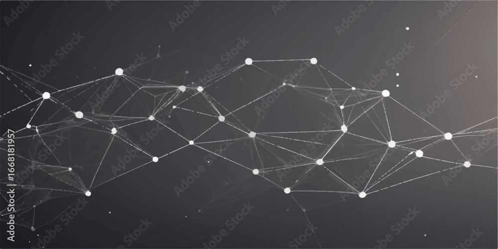 Obraz premium Abstract network background with cable pattern and spider web texture design