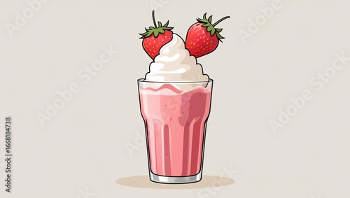 strawberry cocktail with strawberry