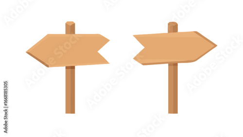 Handcrafted wooden direction signs point the way, perfect for rustic design, travel guides, and creative projects needing a touch of vintage charm, ideal for adventure themes and wayfinding