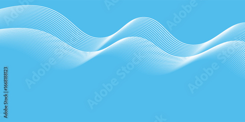 Vector Illustration of the blue pattern of white lines abstract background. Eps10