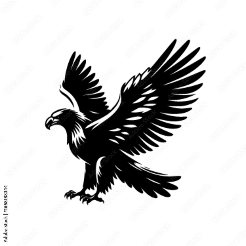Fototapeta premium Bold Majestic Eagle Vector Illustration