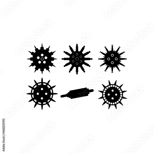 6 different modular viral vector cartridge silhoue